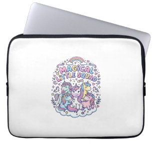 Einhorn Magisches Kleines Team Grafikdesign Produk Laptopschutzhülle
