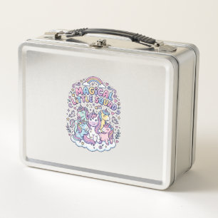 Einhorn Magisches Kleines Team Grafikdesign Produk Metall Brotdose
