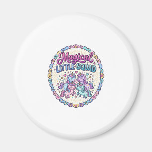 Einhorn Magisches Kleines Team POD Bereit Bekleidu Magnet