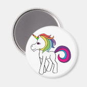 Einhorn Magnet (Vorderseite/Rückseite)
