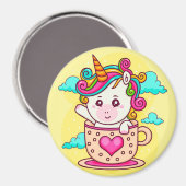 Einhorn Magnet (Vorderseite/Rückseite)