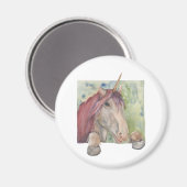 Einhorn Magnet (Vorderseite/Rückseite)
