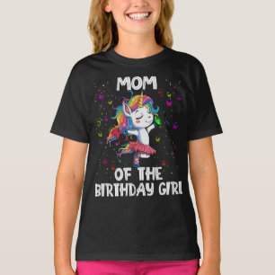 Einhorn-Mama der Geburtstagskarte T-Shirt