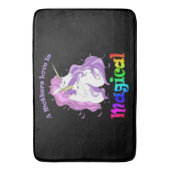 Einhorn Mama Eine Mütter Liebe ist magisch Badematte (Vorderseite Vertikal)