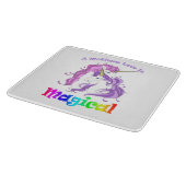 Einhorn Mama Eine Mütter Liebe ist magisch Schneidebrett (Ecke)