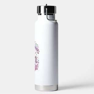 Einhorn Mama Energie Buntes Zazzle Design_1 Trinkflasche