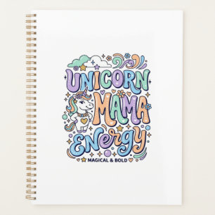 Einhorn Mama Energie Kawaii Vektor Design_1 Planer