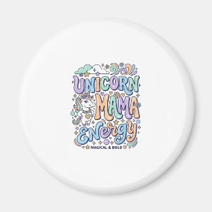 Einhorn Mama Energie Kawaii Vektordesign_1 Magnet