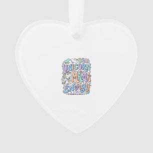 Einhorn Mama Energie Kawaii Vektordesign_1 Ornament
