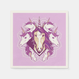 Einhorn-Mandala Serviette