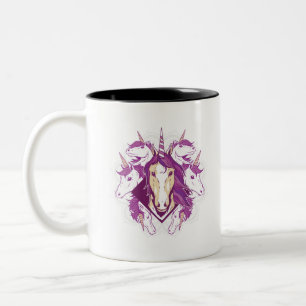 Einhorn Mandala Zweifarbige Tasse