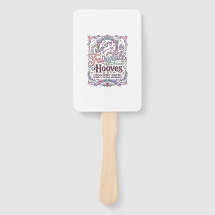Einhorn Märchen Hufe Original Merch Design_1 Fächer