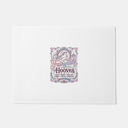 Einhorn Märchen Hufe Original Merch Design_1 Fußmatte (Vorderseite)