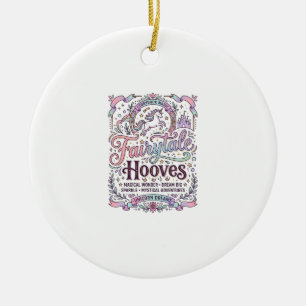 Einhorn Märchen Hufe Original Merch Design_1 Keramik Ornament