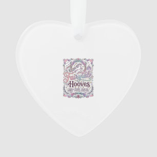 Einhorn Märchen Hufe Original Merch Design_1 Ornament