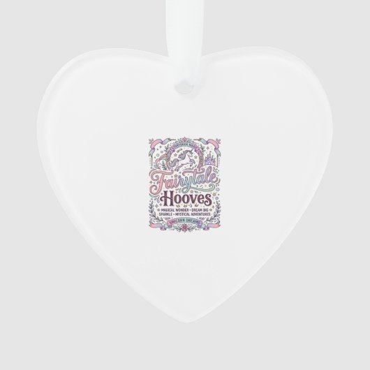 Einhorn Märchen Hufe Original Merch Design_1 Ornament (Vorderseite)