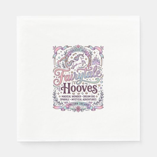 Einhorn Märchen Hufe Original Merch Design_1 Serviette (Vorderseite)