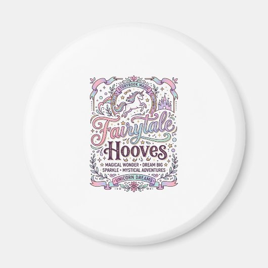 Einhorn Märchenhufe Original Merch Design_1 Magnet (Vorne)