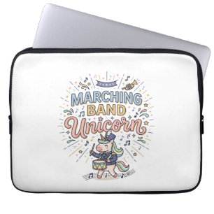 Einhorn-Marschkapelle Einhorn-Druckfertiger Marktp Laptopschutzhülle