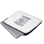 Einhorn Mathicorn Modus Charmant Weißer Hintergrun Laptopschutzhülle (Vorne Knopf)