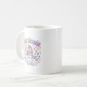 Einhorn Mathicorn Modus Liebenswerte Typografie Ge Kaffeetasse (Vorderseite Links)