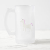 Einhorn Mattglas Bierglas (Links)
