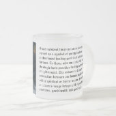 Einhorn Mattglastasse (VorderseiteRechts)