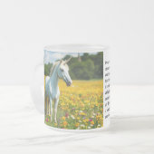 Einhorn Mattglastasse (Vorderseite Links)