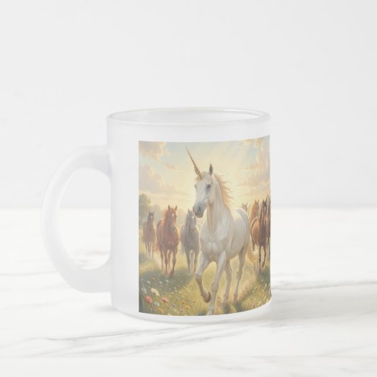 Einhorn Mattglastasse (Links)