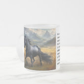 Einhorn Mattglastasse (Vorderseite Links)