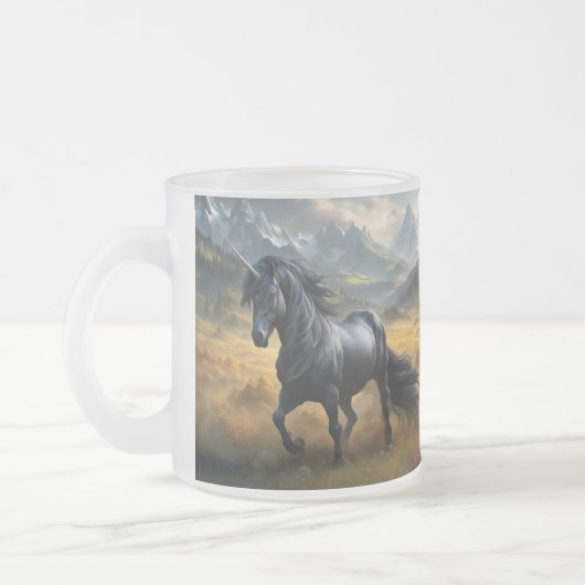 Einhorn Mattglastasse (Links)