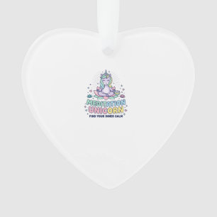Einhorn-Meditation Einhorn Fett-Typografie T-Shirt Ornament