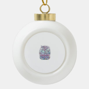 Einhorn Meerjungfrau Einhorn Lagune Grafikdesign Z Keramik Kugel-Ornament