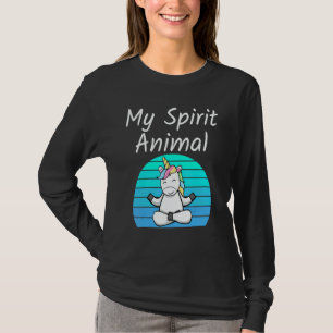 Einhorn Mein Seelentier Entspannende Vermittlung Y T-Shirt