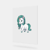 Einhorn mit Benzinmane Niedliches fsonniges Einhor Acrylschild (Winkel)