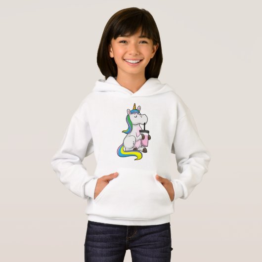 Einhorn mit Bubble Tee (Vorne ganz)