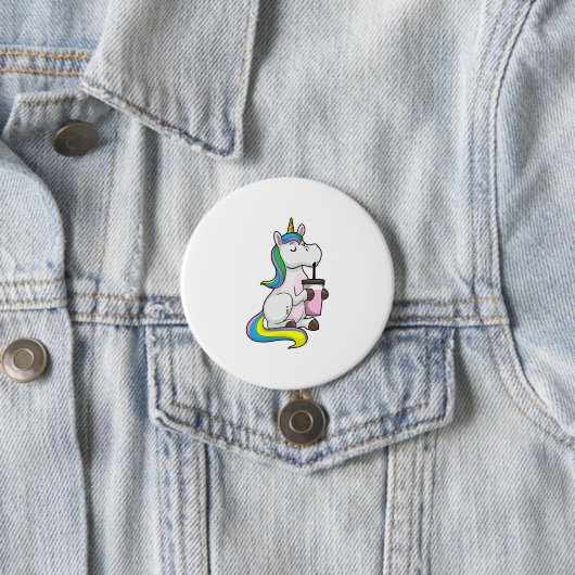Einhorn mit Bubble Tee Button (Beispiel)