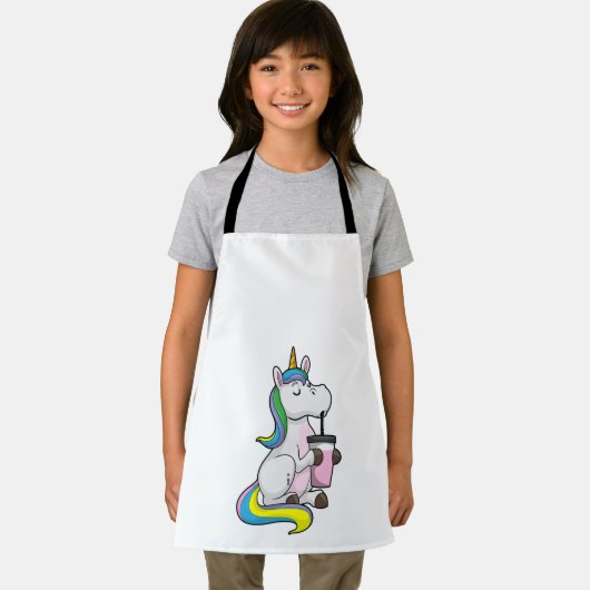 Einhorn mit Bubble Tee Schürze (Insitu)