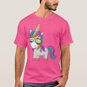 Einhorn mit cooler Sonnenbrille T-Shirt