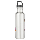 Einhorn mit Donuts Edelstahlflasche (Rückseite)