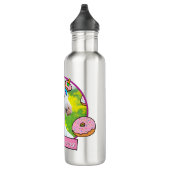 Einhorn mit Donuts Edelstahlflasche (Rechts)