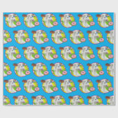 Einhorn mit Donuts Geschenkpapier (Flach)