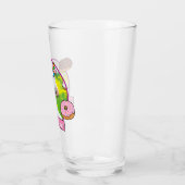 Einhorn mit Donuts Glas (Links)