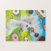 Einhorn mit Donuts Puzzle (Horizontal)