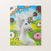 Einhorn mit Donuts Puzzle (Vertikal)