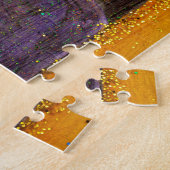 Einhorn mit Eichenbaum, der auf den Mond schaut Puzzle (Seite)