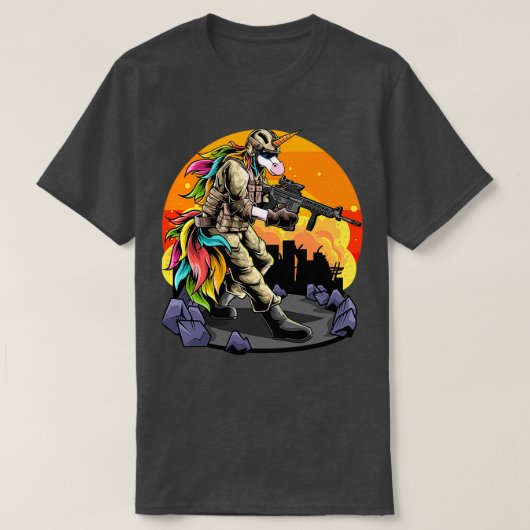 Einhorn mit einem sonnigen Einhorn im Lover T-Shirt (Design vorne)