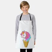 Einhorn mit Eiscreme Schürze (Getragen)