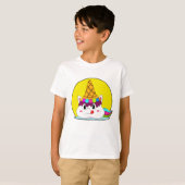 Einhorn mit Eistüte T-Shirt (Vorne ganz)
