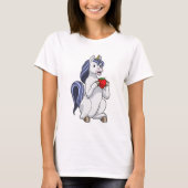 Einhorn mit Erdbeerobst T-Shirt (Vorderseite)